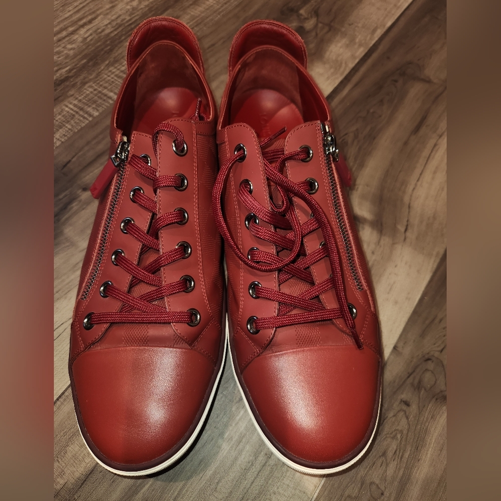 Louis Vuitton Damier monogram zip up Red